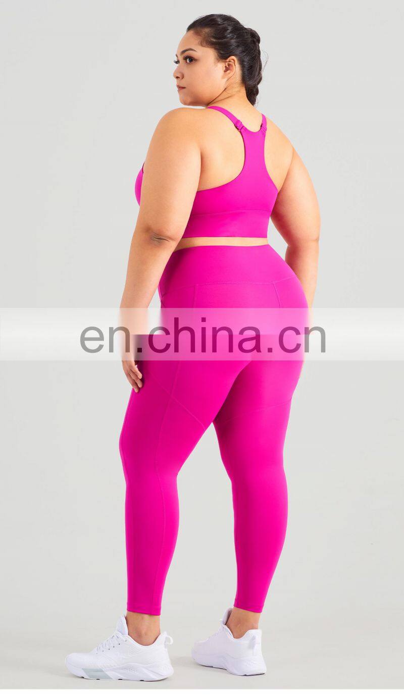 Wholesale 2 Pcs Adjustable Yoga Gym Fitness Sets Apparel Wear Women Sports Suit