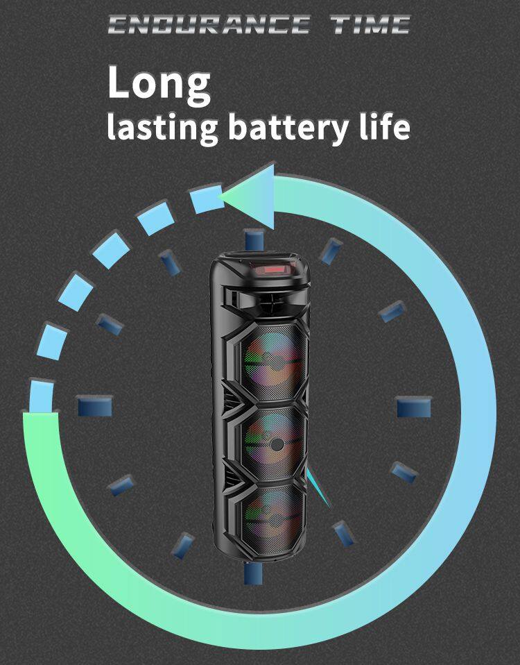 Sell well ZQS8301 OEM 40W power dual 8 inch speaker wireless bass sound loudspeaker with mic