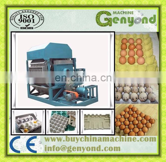 Semi Automatic Egg Tray Making Production Line / Paper Pulp Fruit Tray Machine