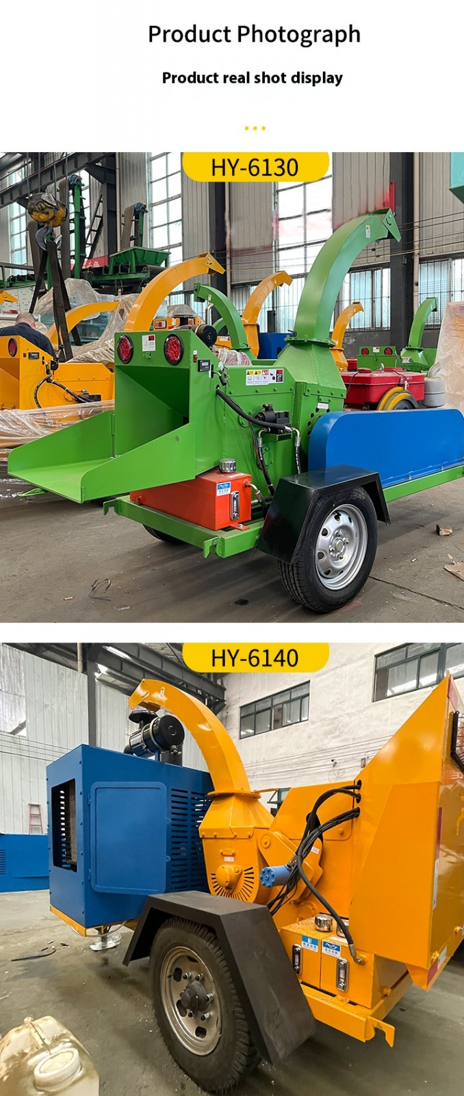 Factory Direct Large Mobile Branch Wood Chipper Garden Tree Crusher With Motor Used for Farm Construction Life-Long Maintenance