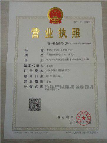 Dongguan Youfeng Industrial Co.,Ltd. company overview - view 1