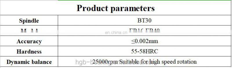 BT30 tool holder spindle Er clamping holder CNC machining center CNC turning tool holder