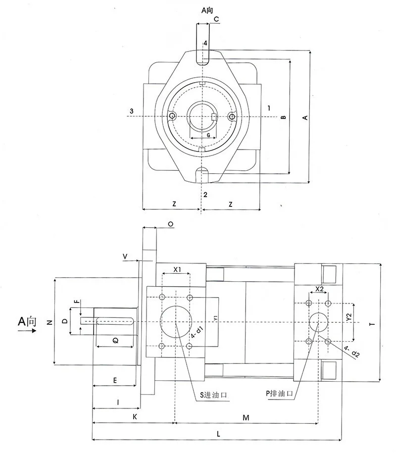 Hydraulic Pump NT2-G16F-0 Degrees High Pressure Internal Gear Oil Pump 32bar