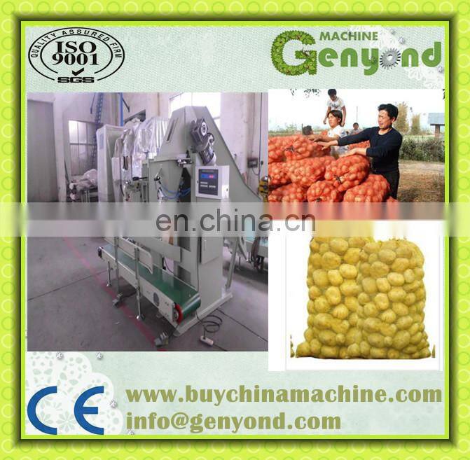 30kg red tubu mesh packing sack machine