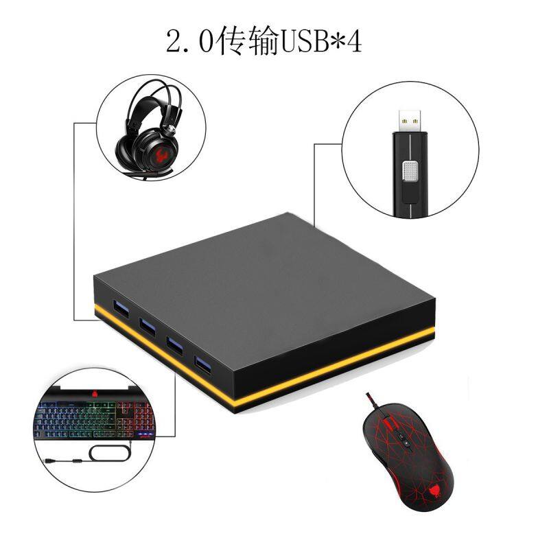 four usb 2.0 RGB Headset Holder Micro USB charging cable RGB lights counter headphones display stand rgb bracket