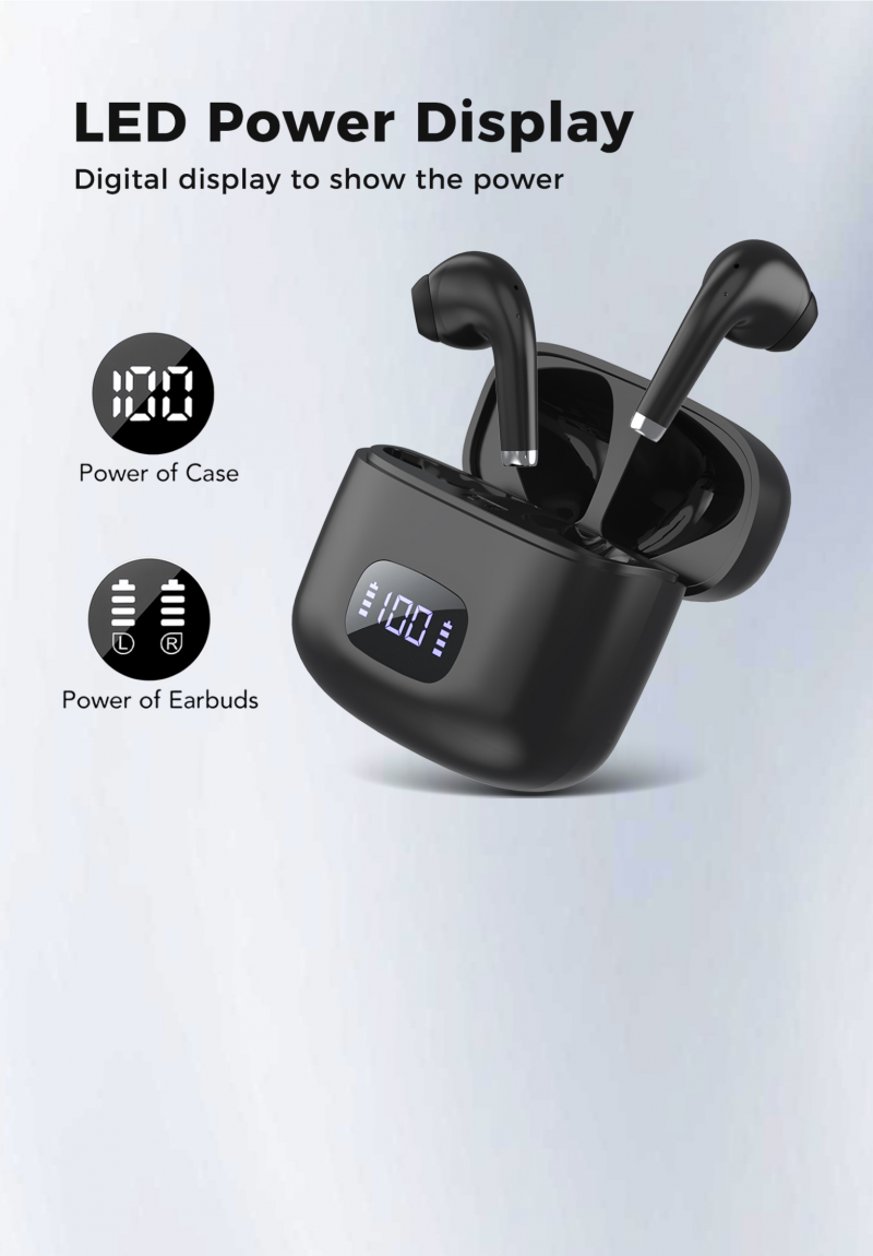 2024 Hot Sale Wireless TWS Earbuds and Headphones Smart Music LED Battery Indicator JL Chipset Wireless Earphones Headsets