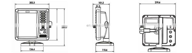 Onwa fish finder KFish-7 7-inch Color Digital Fish Finder for fish boat