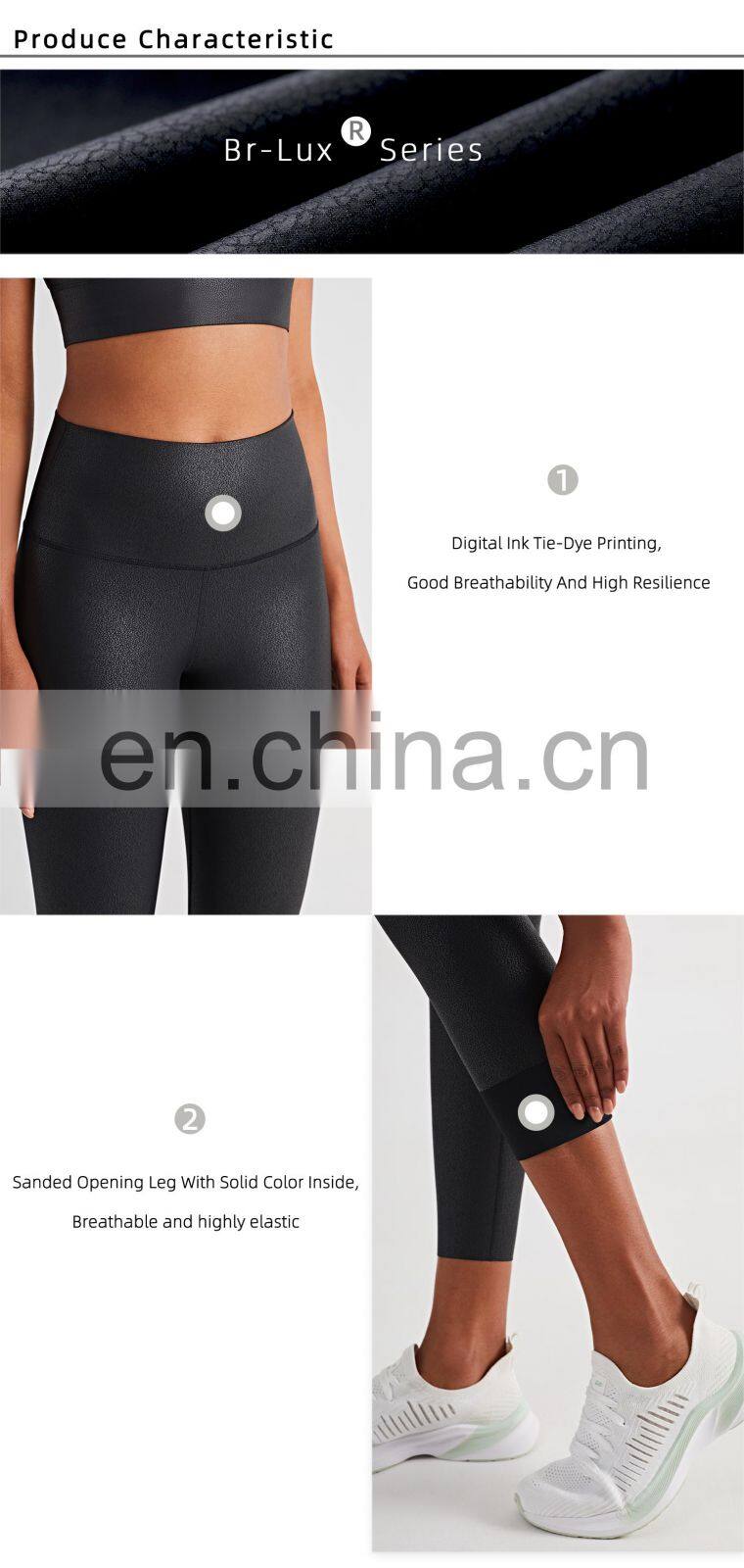 New Leather High Waisted Scrunch Butt Leggings Workout Legging Yoga Pants For Women