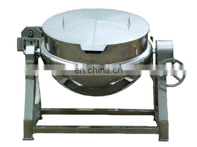 Industrial cooking pot with mixer