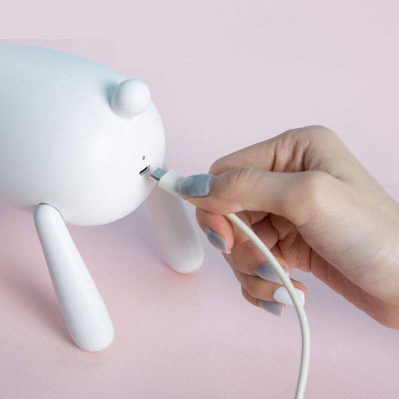 Best Selling Silicone Mood Light Chargeable LED Deer Children Night Light Touchable 7 colors USB Sensor Bedroom Portable