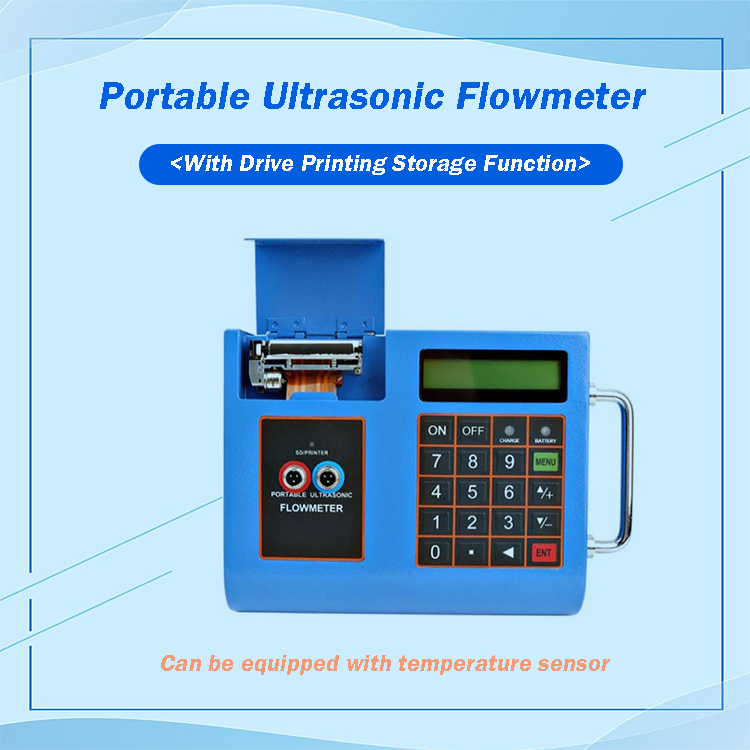 Portable ultrasonic flowmeter/energy meter