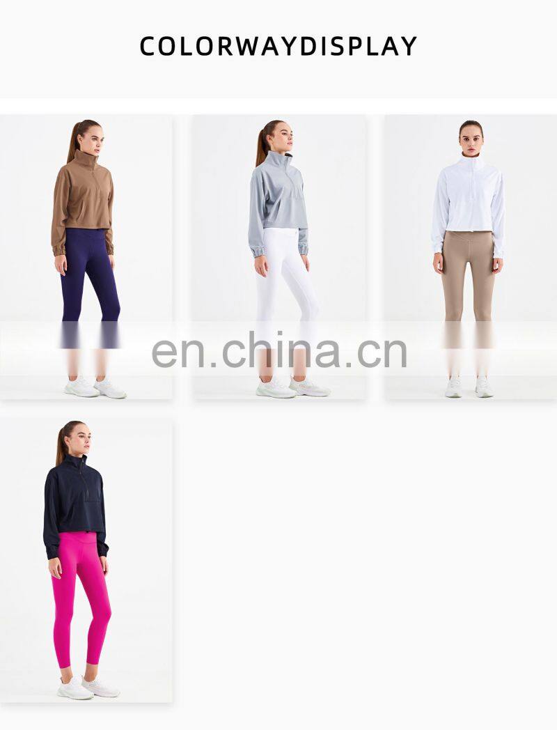 Autumn New High Standard Zipper Yoga Top Outdoor 240g Gym Jacket Casual Fitness Sports Suit