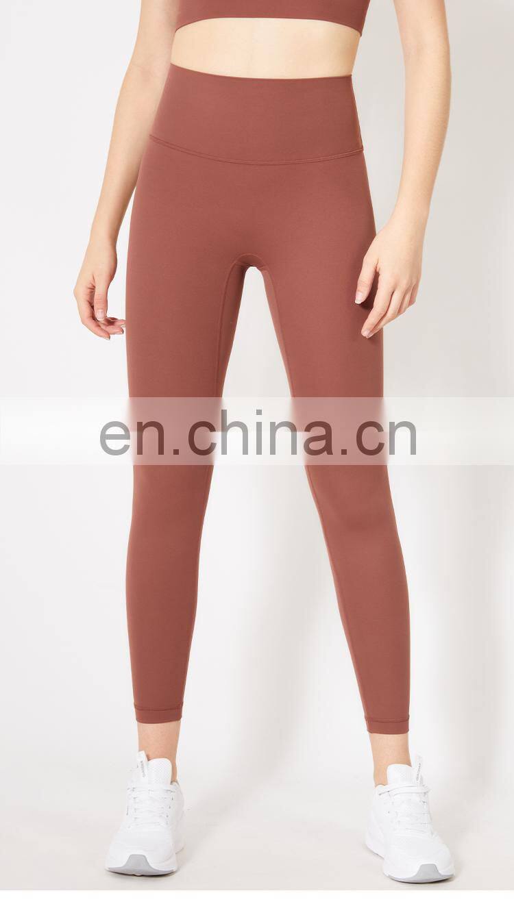2021 ECO Girls Fitness Sport Leggings Tights Pants Custom Logo Push Up Yoga Pants With Pocket