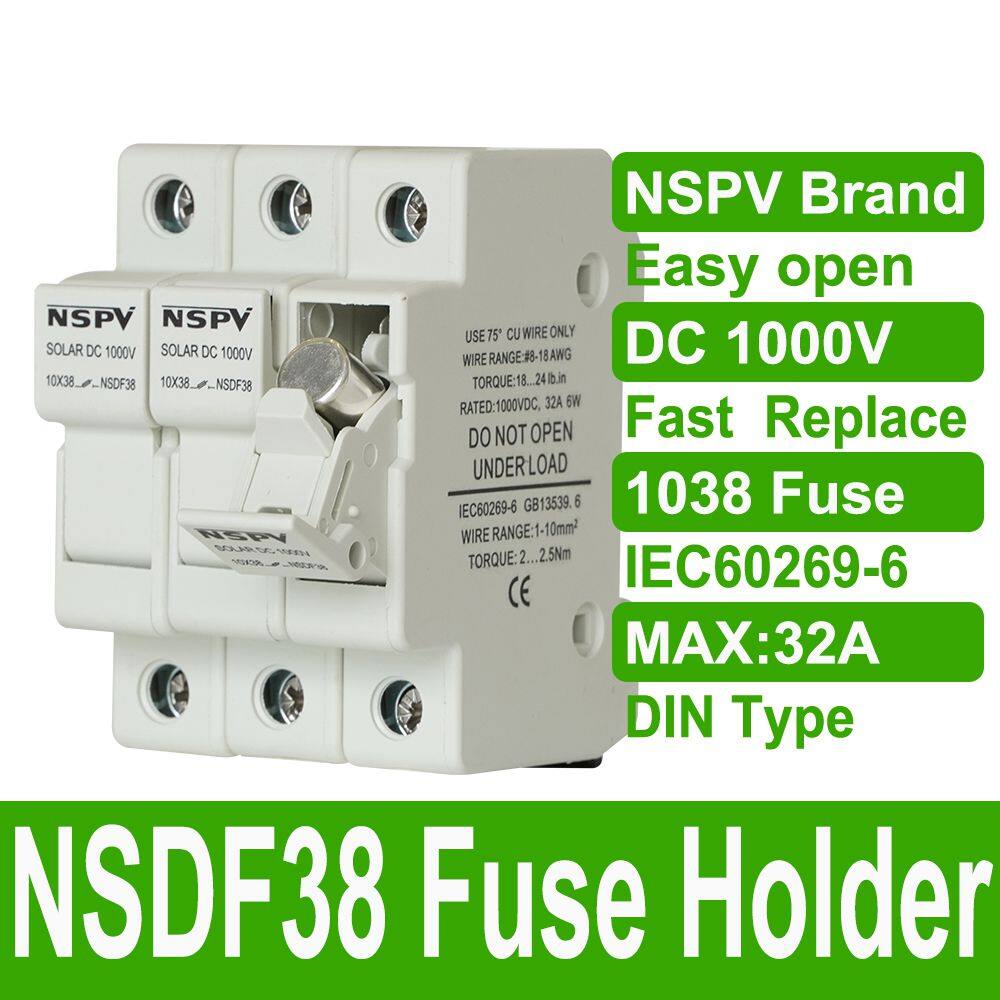 PV Fuse Holder NSDF38 3P