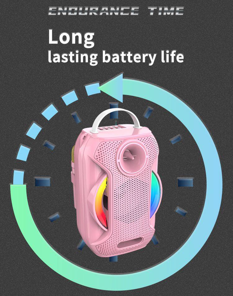 JQS405 OEM bass sound portable 4-inch speaker 8W power wireless bluetooth speaker for outdoor