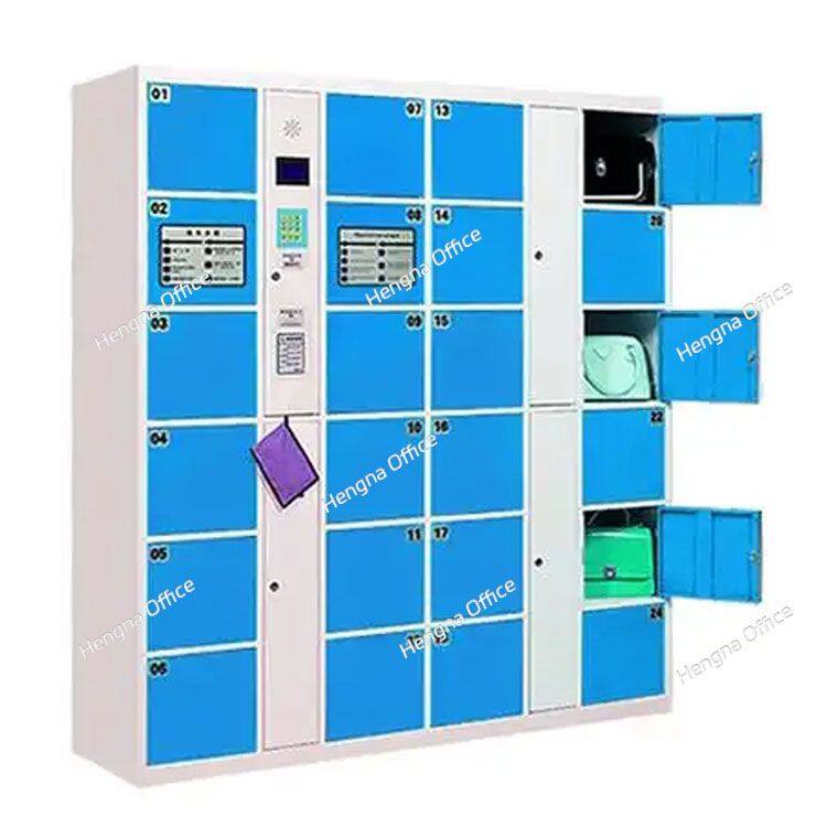 Electronic Storage Unit with Face Recognition Opening for Hotel Guests | 24 - Door Electronic locker