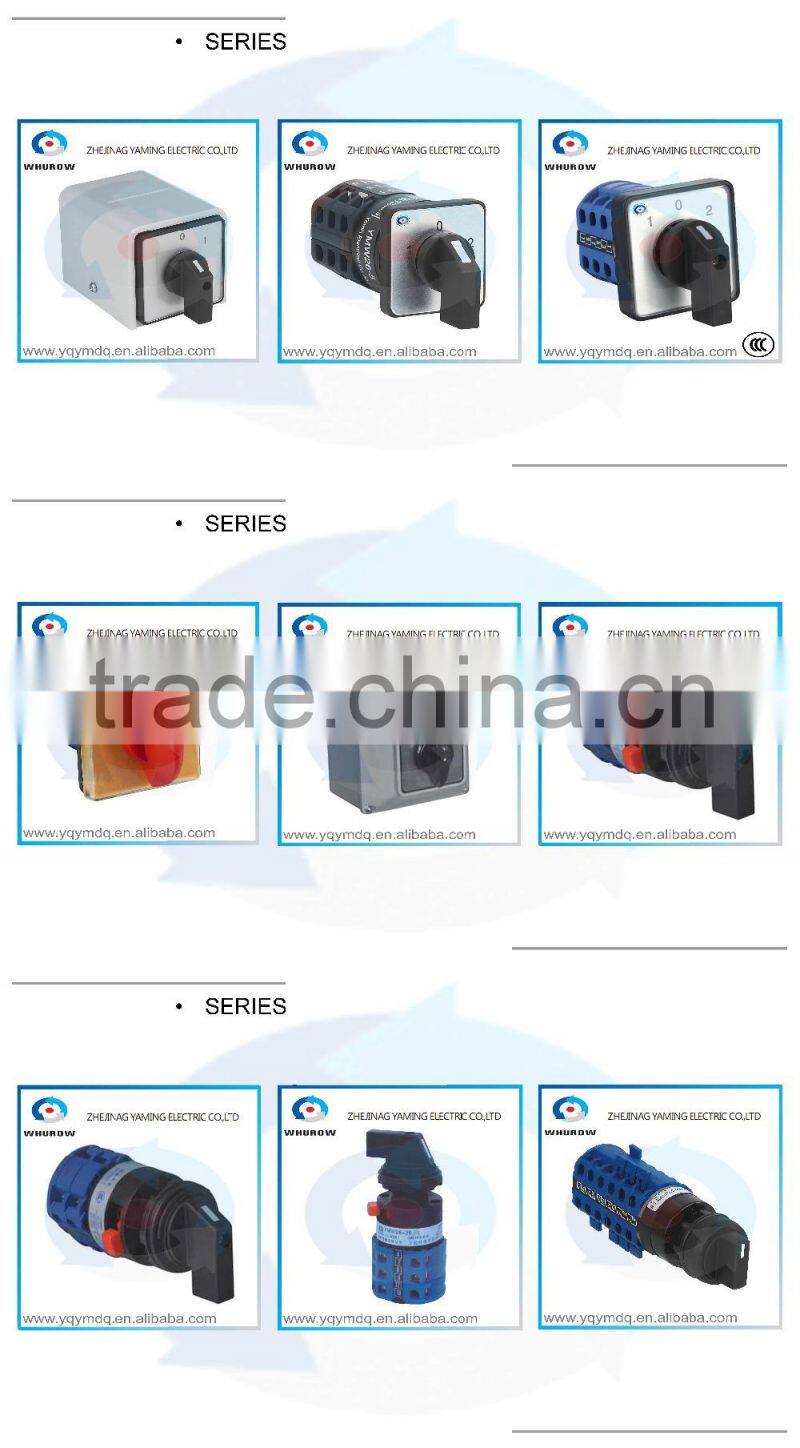 thumbnail image 2 of LW26-125/4 Rotary Cam Switch - 125A, 4 Pole, Silver Contacts, DC Voltage Changeover Switch 2 of 12