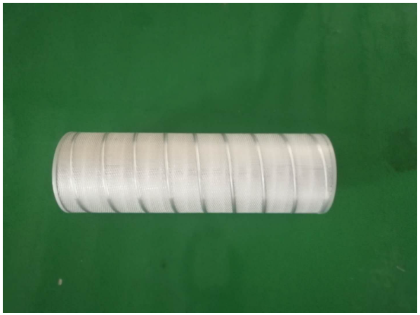 Flame retardant air filter cylinder with diameter