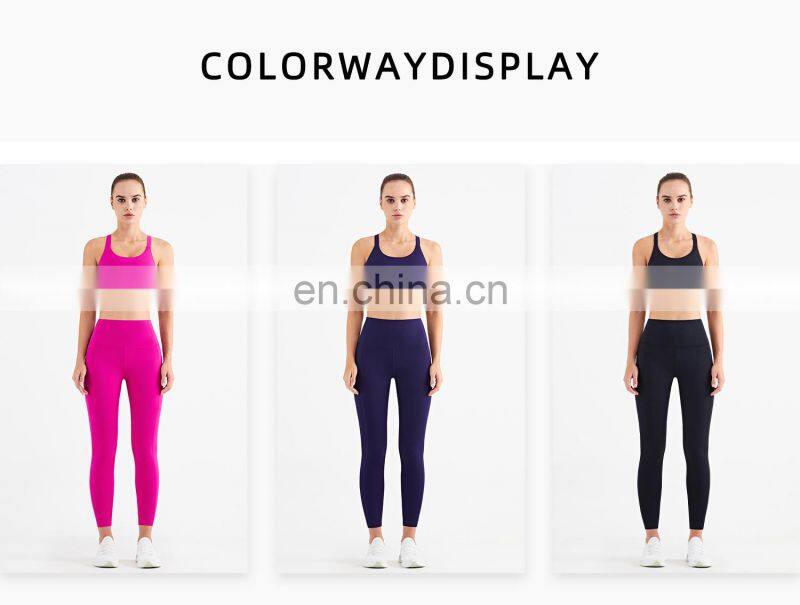 Wholesale 2 Pcs Adjustable Yoga Gym Fitness Sets Apparel Wear Women Sports Suit