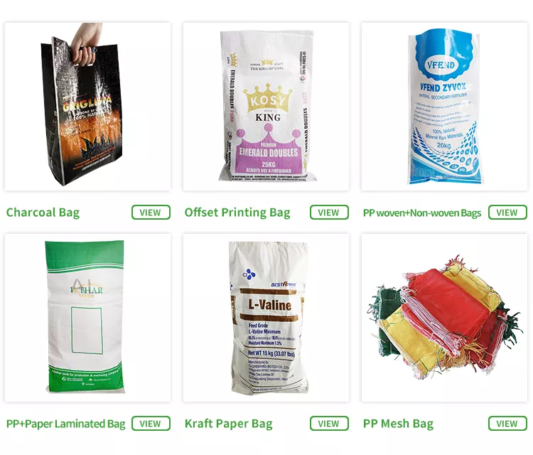 25kg 50kg Plastic animal feed Bag PP Woven Bag Bopp Laminated Sack Packaging Bags