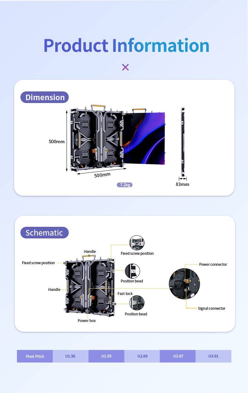 Full Color P3.91Stage Backdrop Rental Display Panels P2 P3 P4 P6 P8 P10 Pantalla Outdoor Led Screen