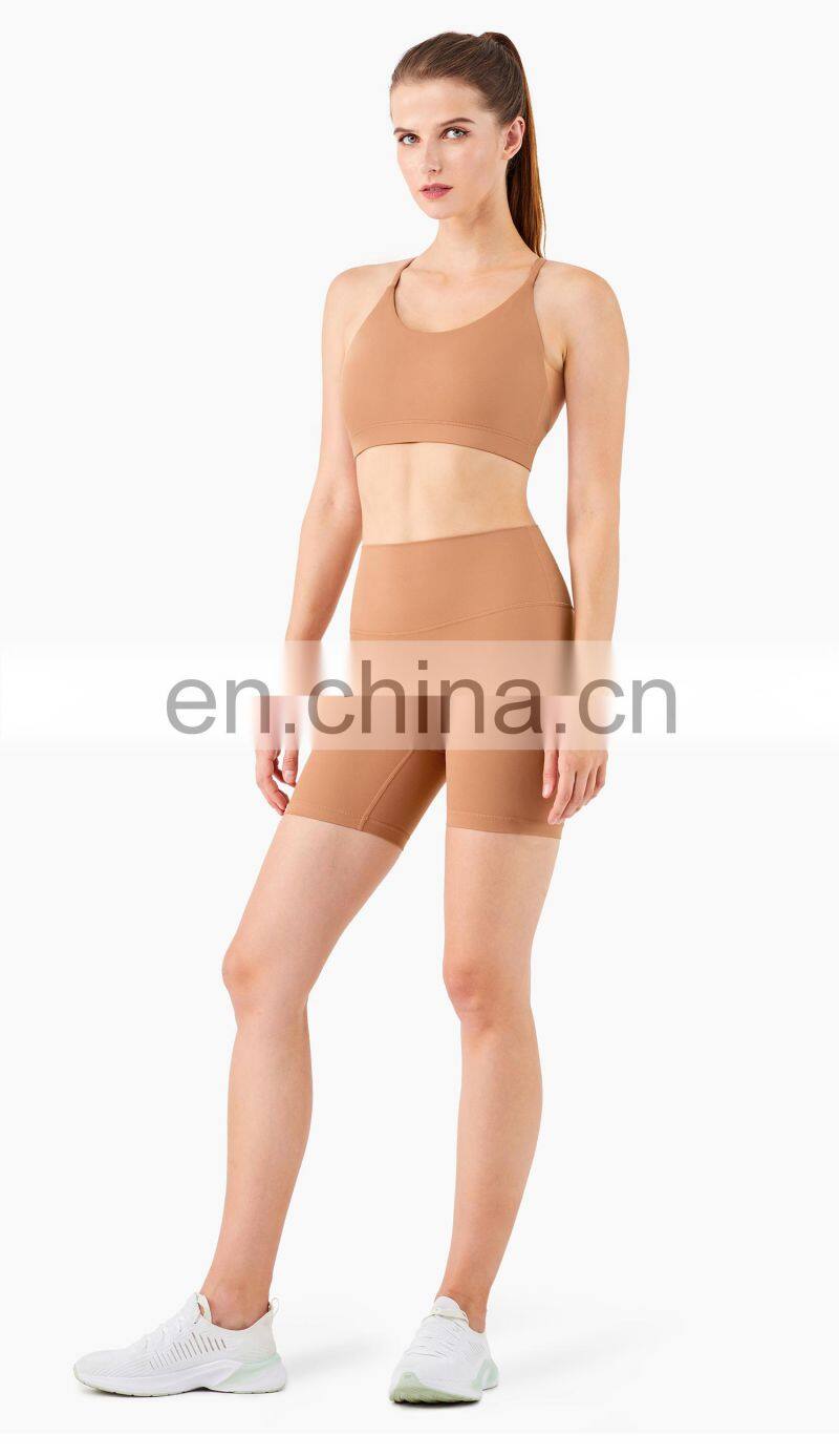 2022 ECO Fashion Yoga Short Sets Compress Legging Out Wear Gym Sports Bra Suit