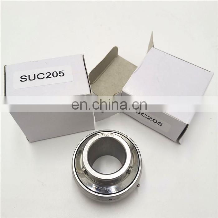 Stainless steel SUC205 bearing insert ball bearing SUC205