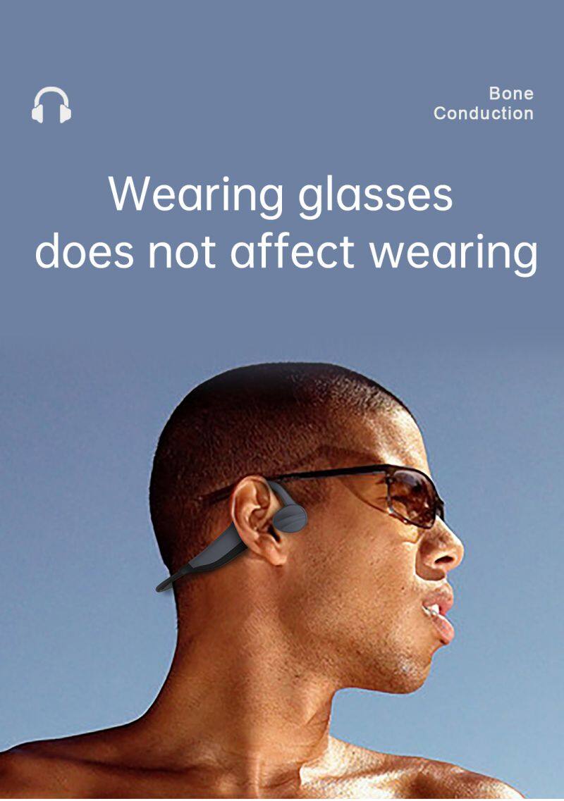 New Swim Bone Conduction Headphones Bluetooth Wireless Earphone 16GB MP3 Music Player Waterproof Earbuds Fitness Sport Headset