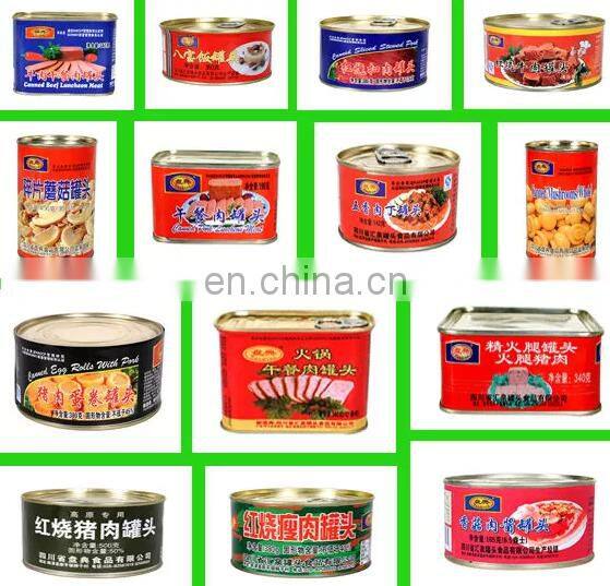 China canned Luncheon meat beef processing plant