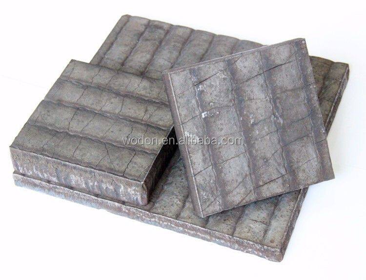 Wodon super hard compound hardfacing plate with chrome alloy layer