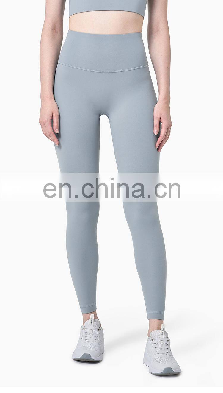 2021 ECO Girls Fitness Sport Leggings Tights Pants Custom Logo Push Up Yoga Pants With Pocket