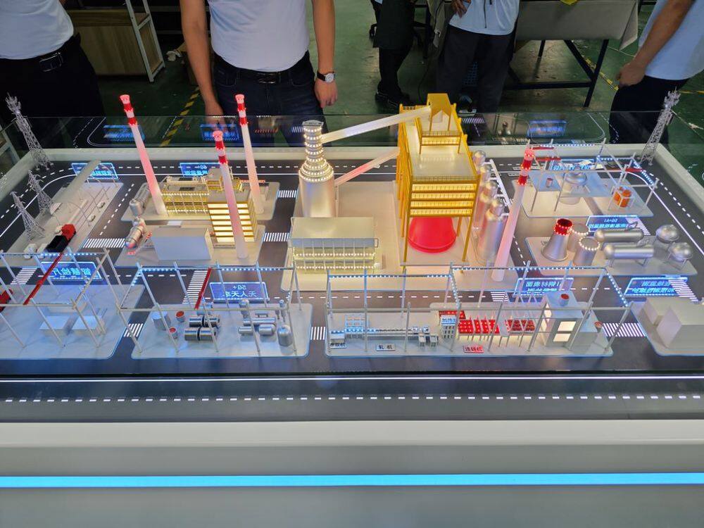 Sand table model making factory for thermal power plants