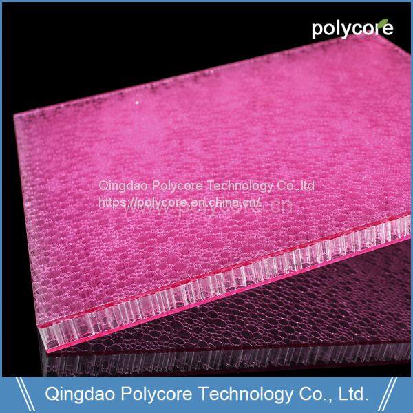 Polycore PC honeycomb sandwich panel Optpan irregular core 10