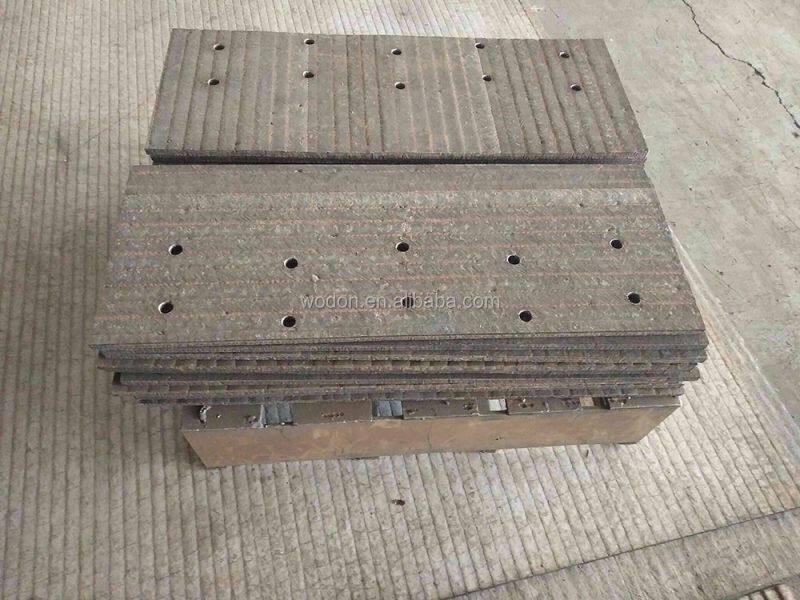 High CCR Clad Liner Plate Wear-Resistant Pads with Q345 Steel Base Dragline Bucket with Bending Processing Service