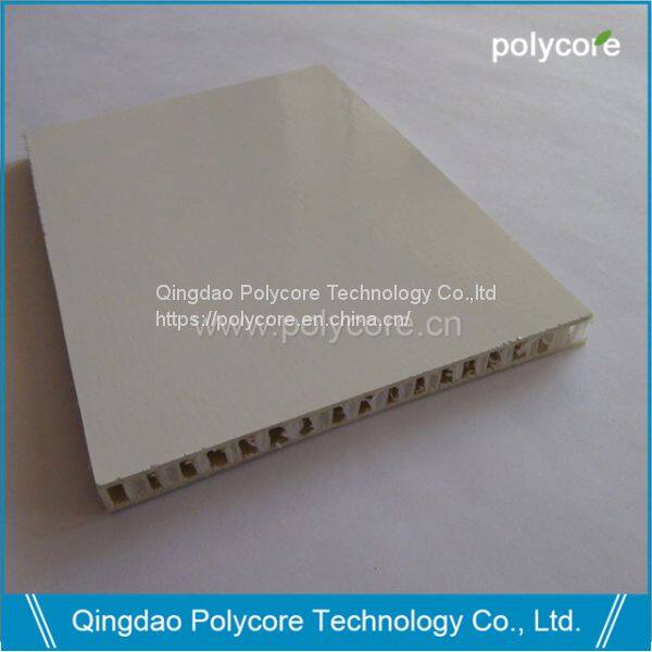 Polycore FRP PP honeycomb composite panel white Gel coat skin 2