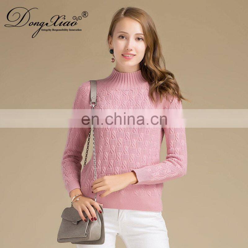 100% Pure Cashmere Women's Pullover Warm Thick Sweater Comfortable Women's Pullover