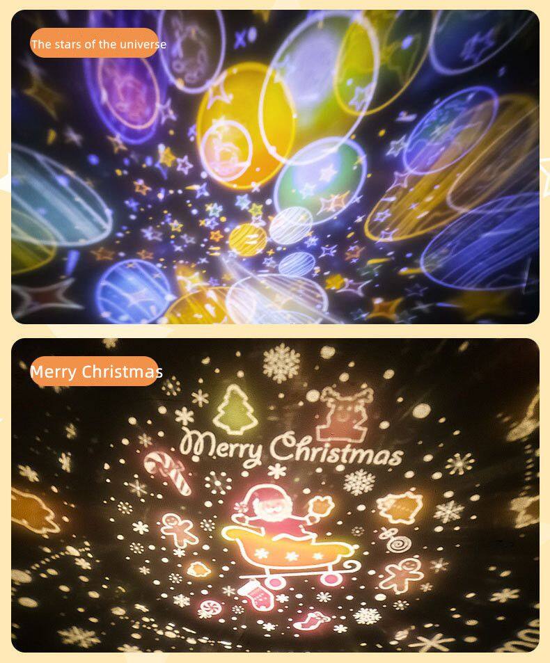 Crown Duck Projection Light LED Dazzling Music Atmosphere Light Romantic USB Rotary Remote Control Starry Night Light