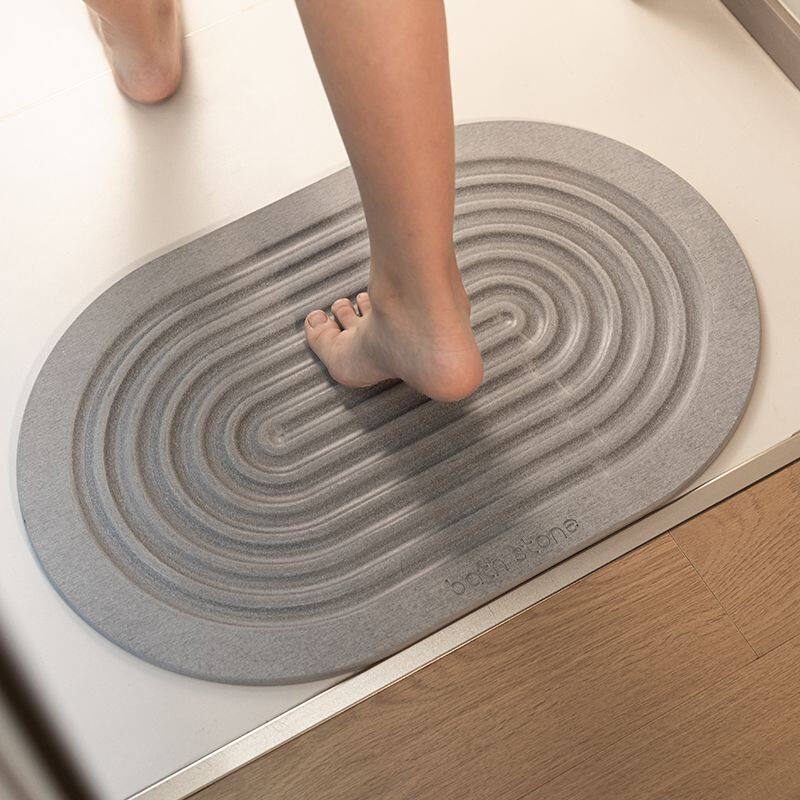 wave graven diatomite stone bath mat (7)