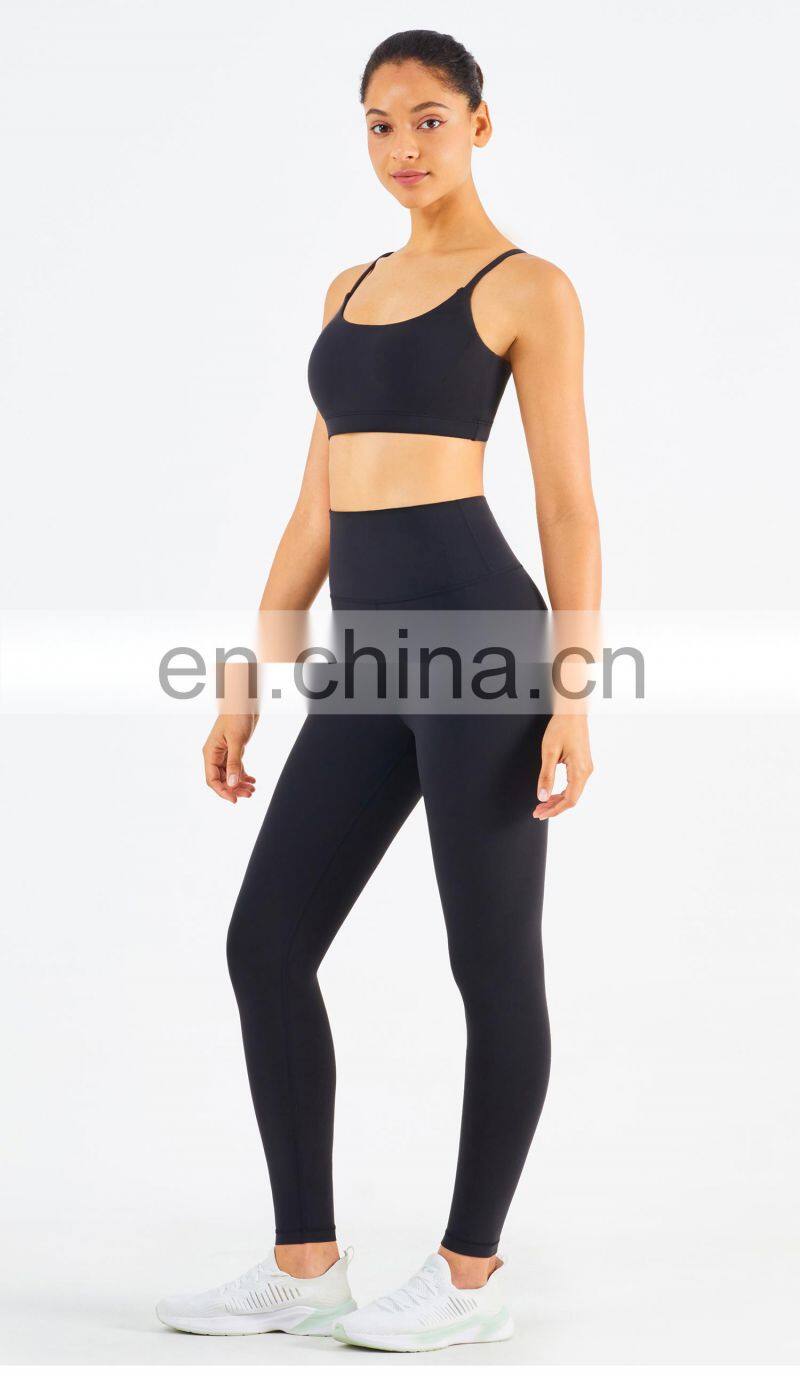Outdoor wear Custom Logo In Stock Leggings Fitness Women Clothing Gym Wear Yoga Set