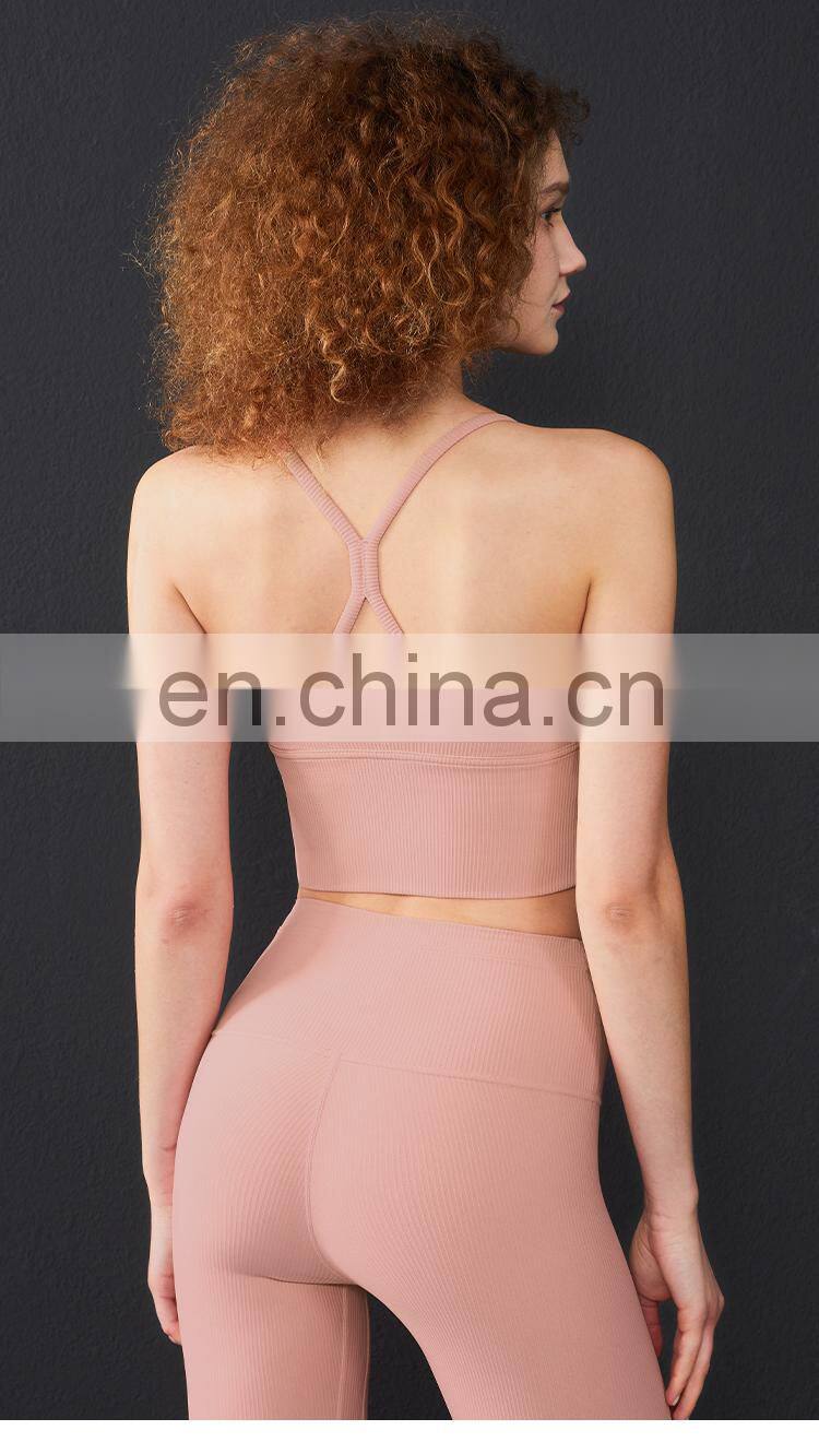 Hollow Out Sports Bra for Women Sexy Training Top for Yoga Suit Workout Fitness Wear