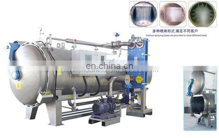 Factory price high pressure sterilization food retort
