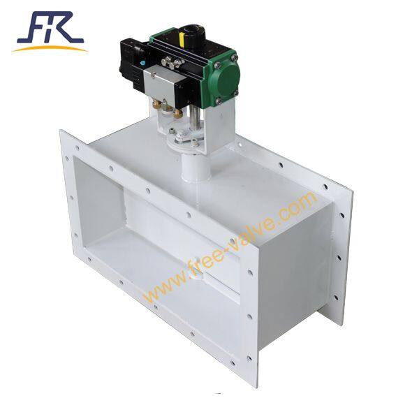 5757 Pneumatic square type butterfly valve