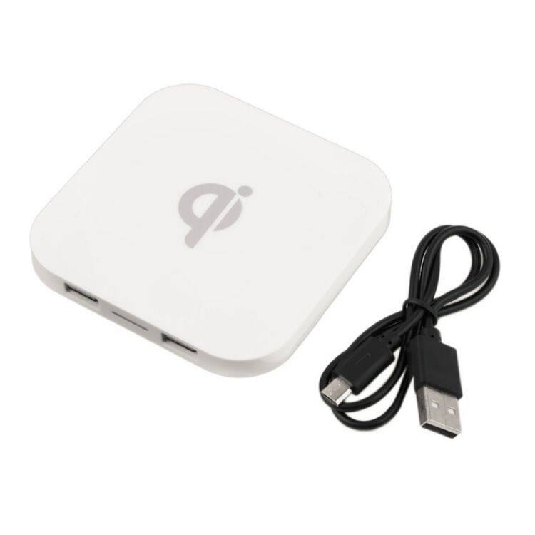 Factory Wholesale Universal Wireless Charger for Cellphone Fast Charging Pad with Dual Usb Charger Desk Wireless Chargers 15W