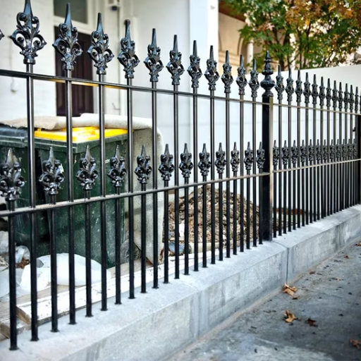 decorative wrought iron fence panels (2)