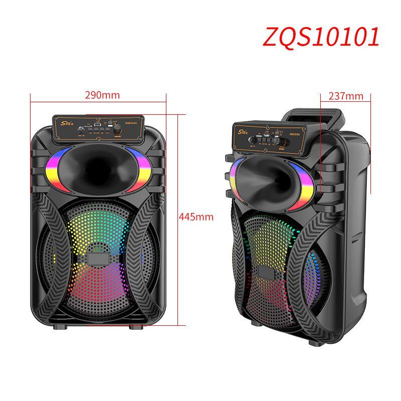 ZQS10101 active 30W power 2400MAH battery capacity speaker single 10 inch wireless party speaker