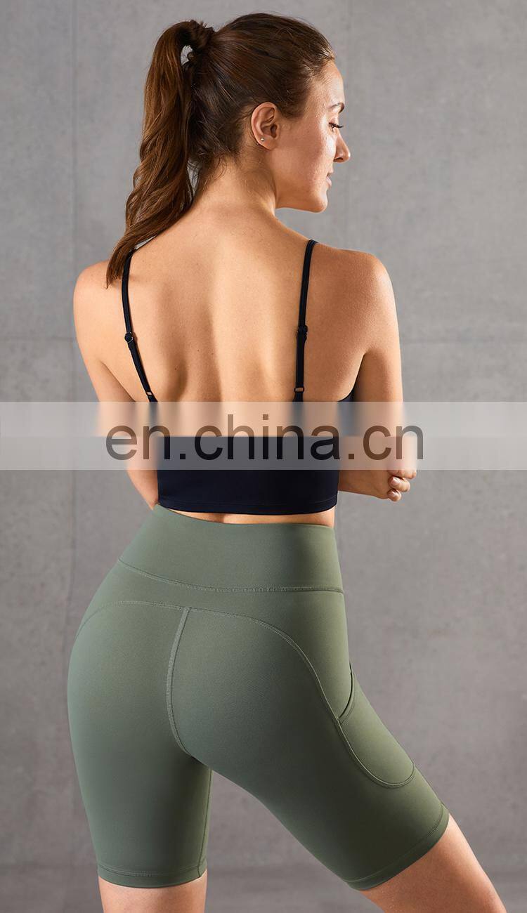New Arrival Custom Gym Fitness Adjustable Sports Bra High Elastic Girls Tank Top