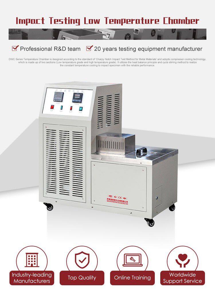 DWC-60 -60 Degree Charpy Impact Test Cooling Low Temperature Chamber Impact Sample Freezer