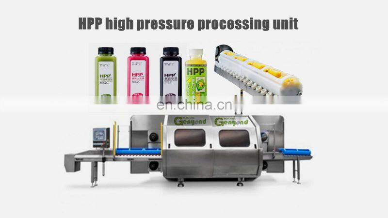 Factory HPP High Pressure sterilizer sterilization process Machine For bottled Juice & meat Processing