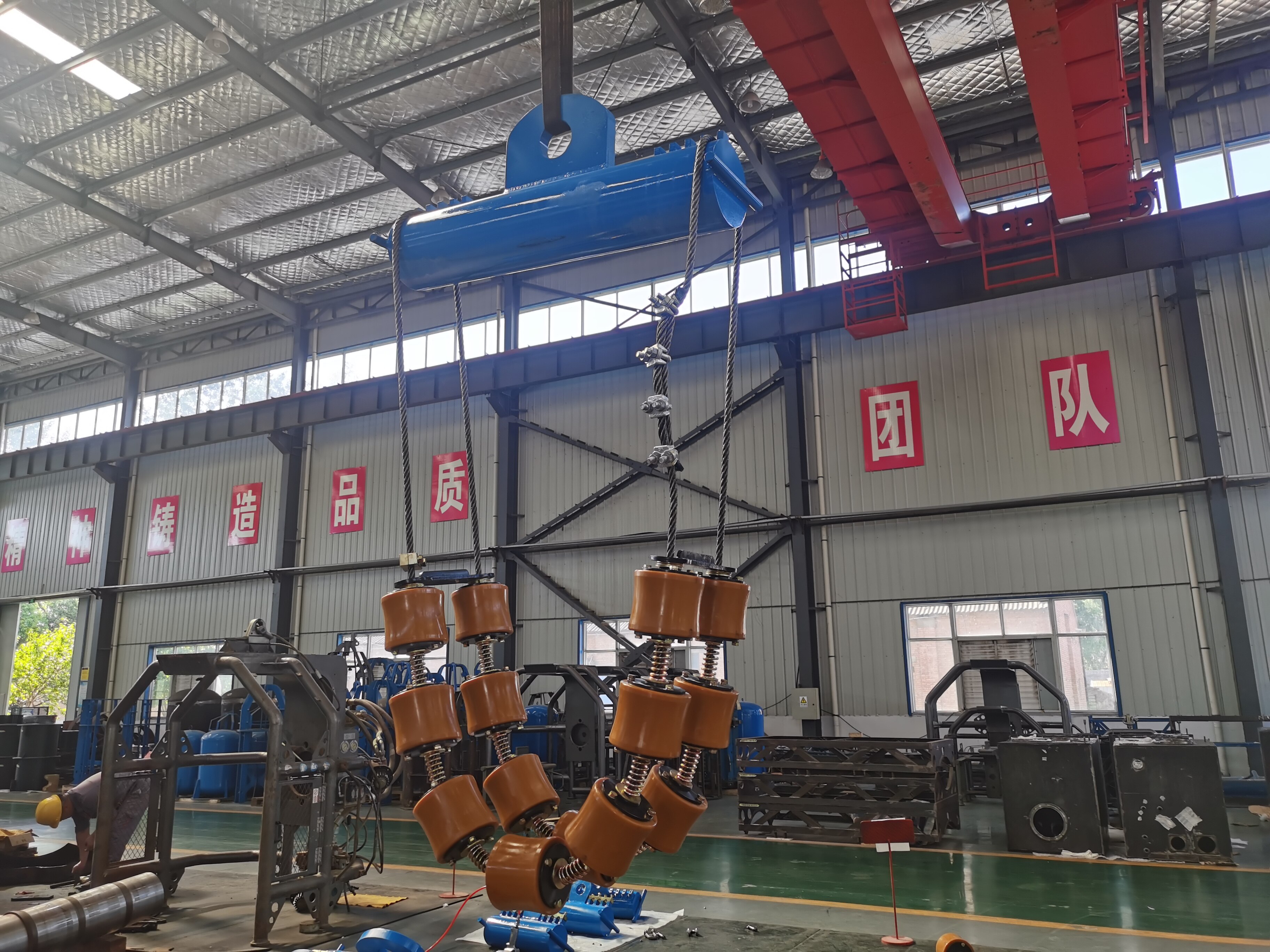 Deping pipe roller cradle
