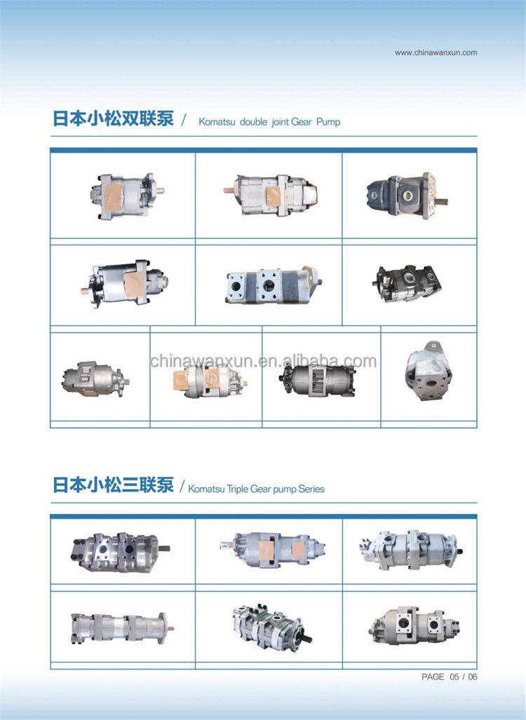 High pressure hydraulic gear pump 705-22-44070 for komatsu wheel loader WA500-3/D155AX-5